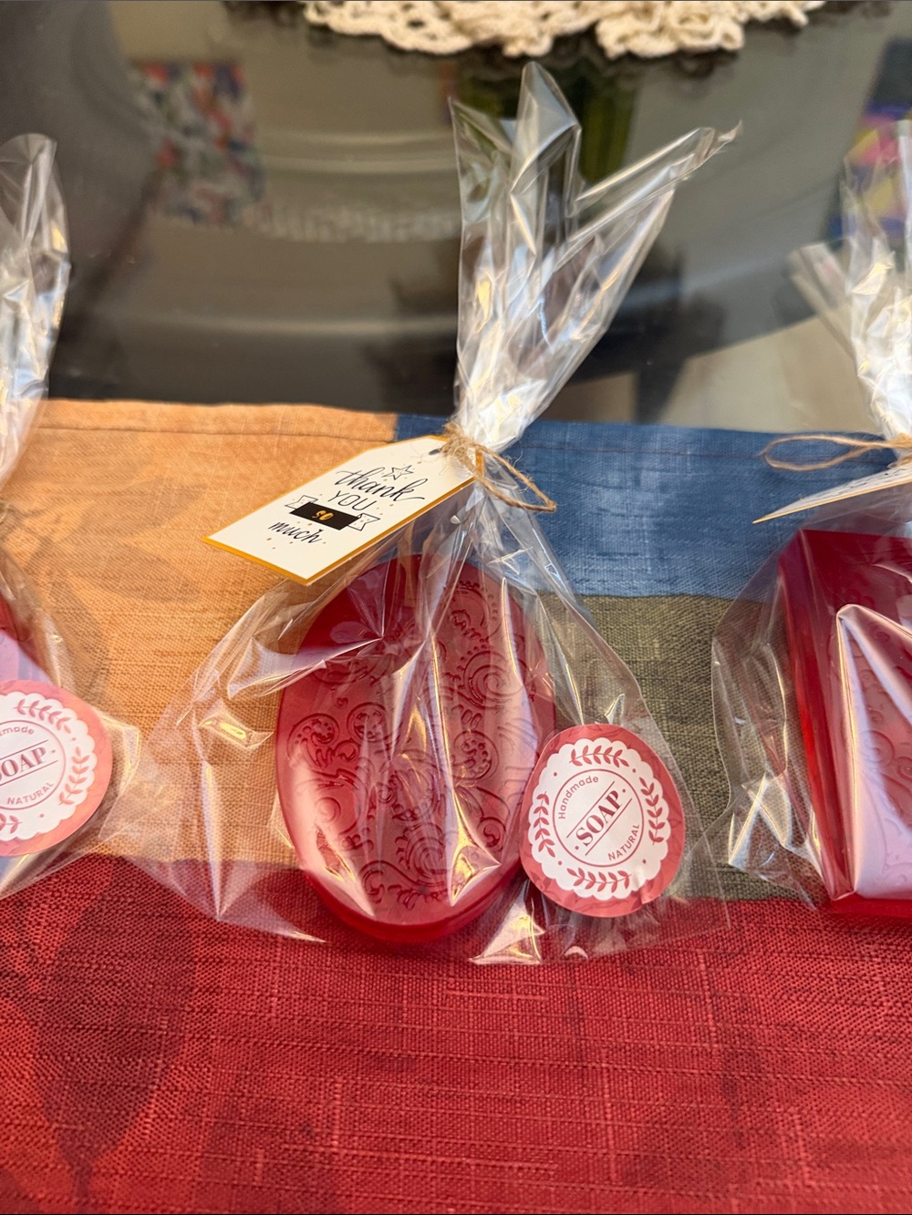 New soap watermelon vanilla sunset red dired flower made with GLYCERIN BASE NWT - Picture 15 of 17